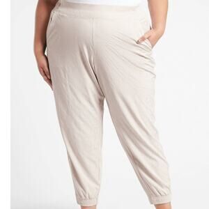 Athleta Brooklyn Textured Jogger Leopard Abalone Women's Size 24 New With Tag